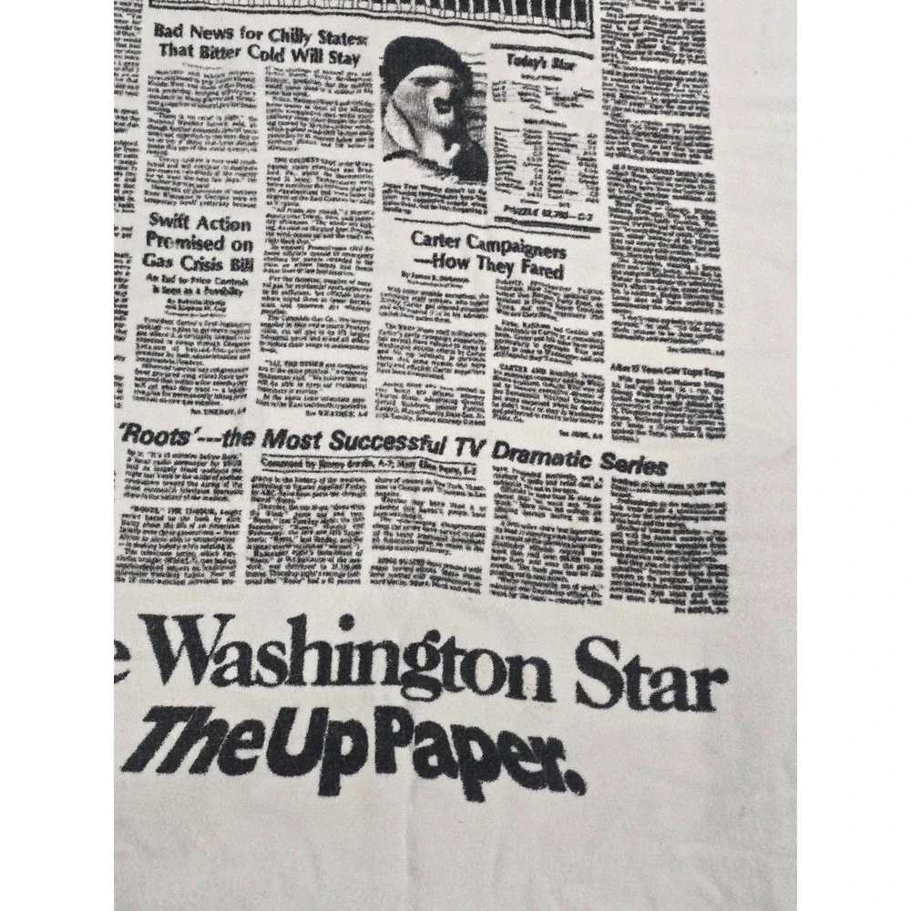 The Washington Star The Cold Weather Crisis Newspaper Towel‎ Beach Bath Set of 2